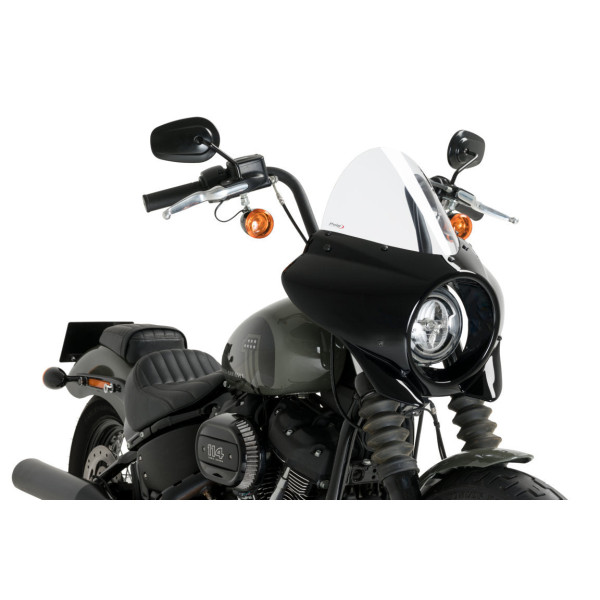 Puig Puig mirage touring screen | gloss black/clear | harley davidson softail street bob (fxbb) 2021>current
